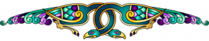 Celtic eagle border